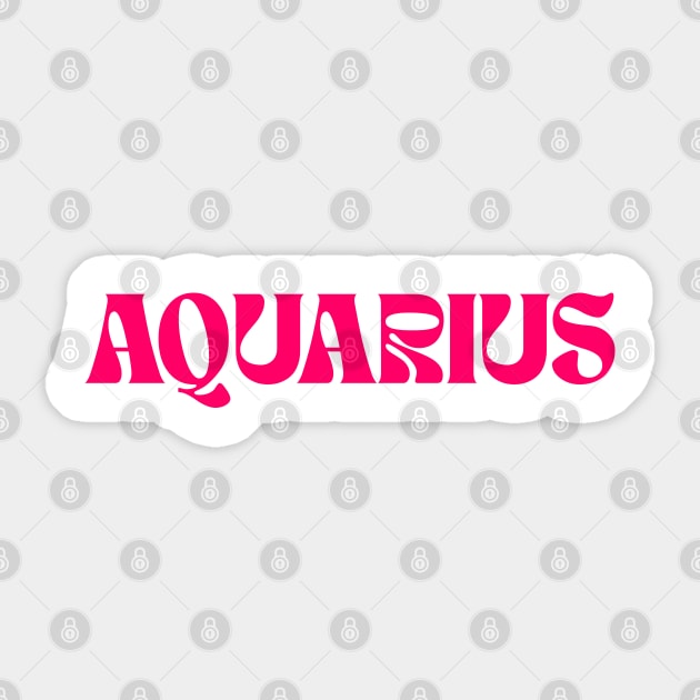 AQUARIUS Sticker by w3stuostw50th